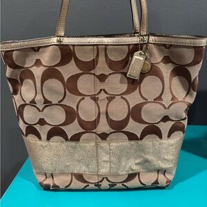Vintage Coach Tote Bag, Big Cs